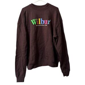Wilbur Soot Sweatshirt 96 Version 1.2 Men Size Small Brown Crew Neck Gamer Music